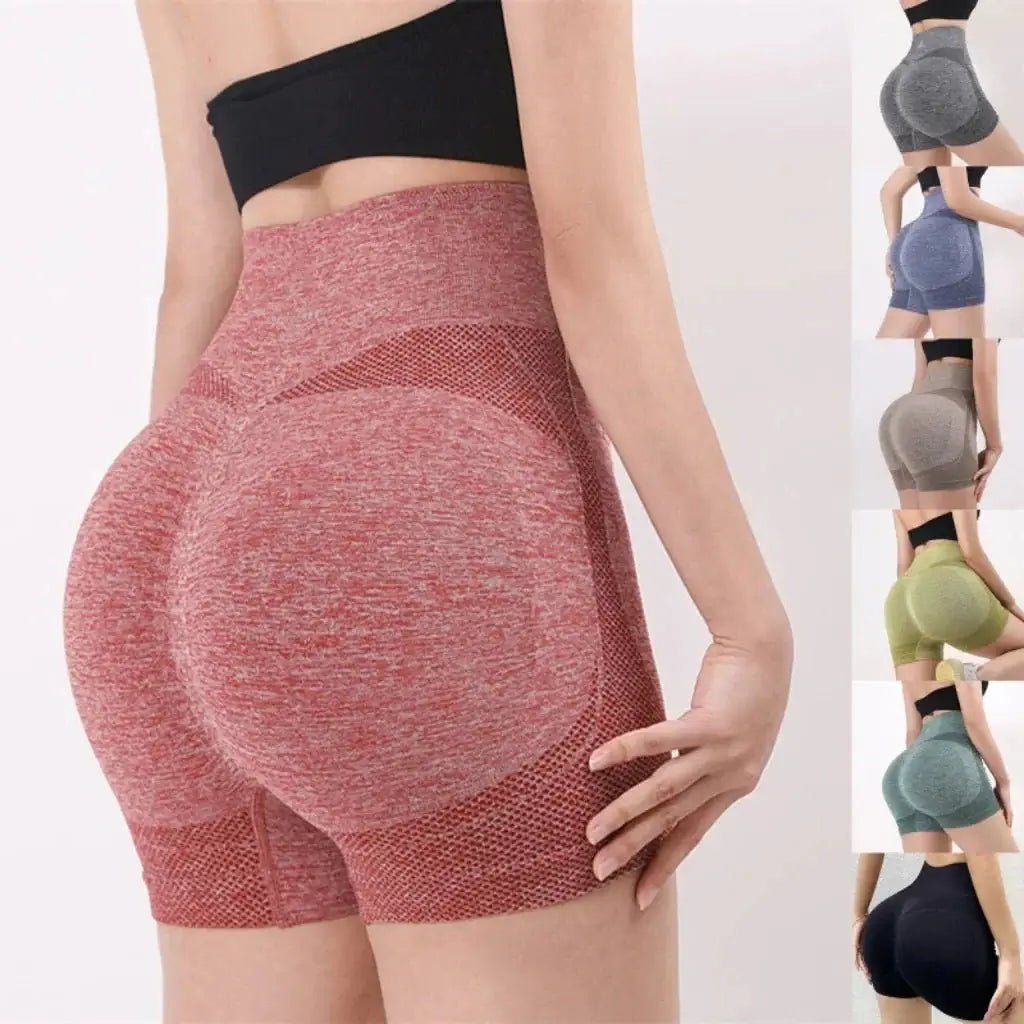 Short de yoga taille haute – Gainant, lifte les fesses & contrôle le ventre - Quadize